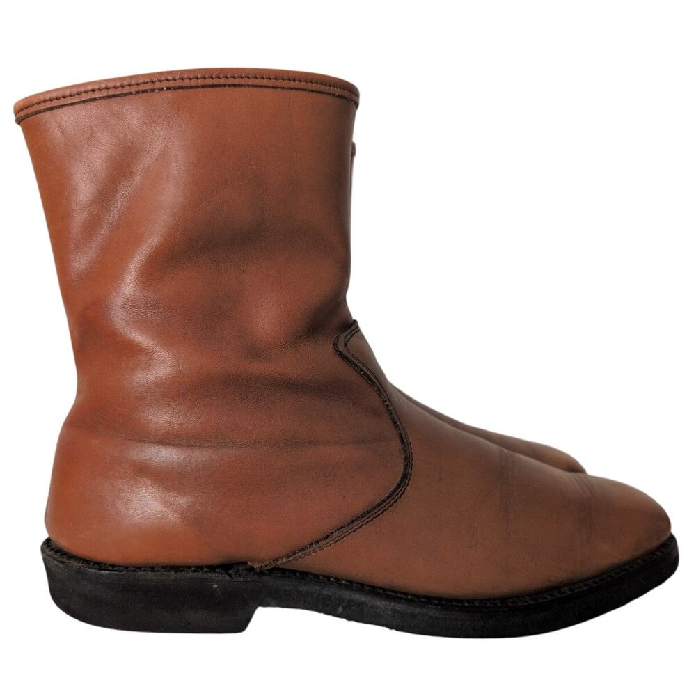Vintage 80s Dexter Armortred Oil Resistant Ankle Boots Men‎ 10 Zipper USA Made